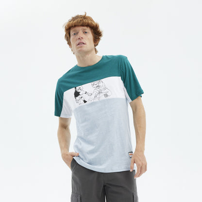 HYDROPONIC T-SHIRT NARUTO KUNAI TEAL GREEN / WHITE / BLUE