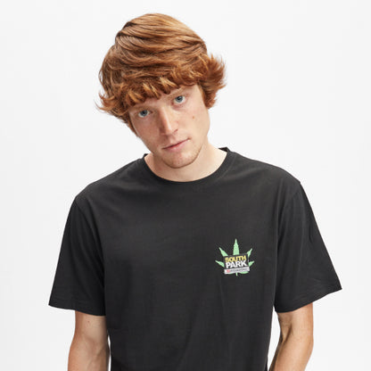 HYDROPONIC T-SHIRT SOUTH PARK TOWELIE WEED BLACK